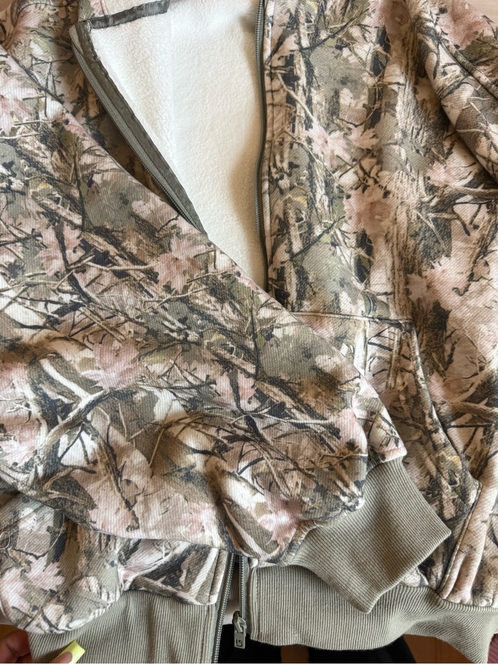 Buff Bunny Pink Camouflage Zip-Up Jacket